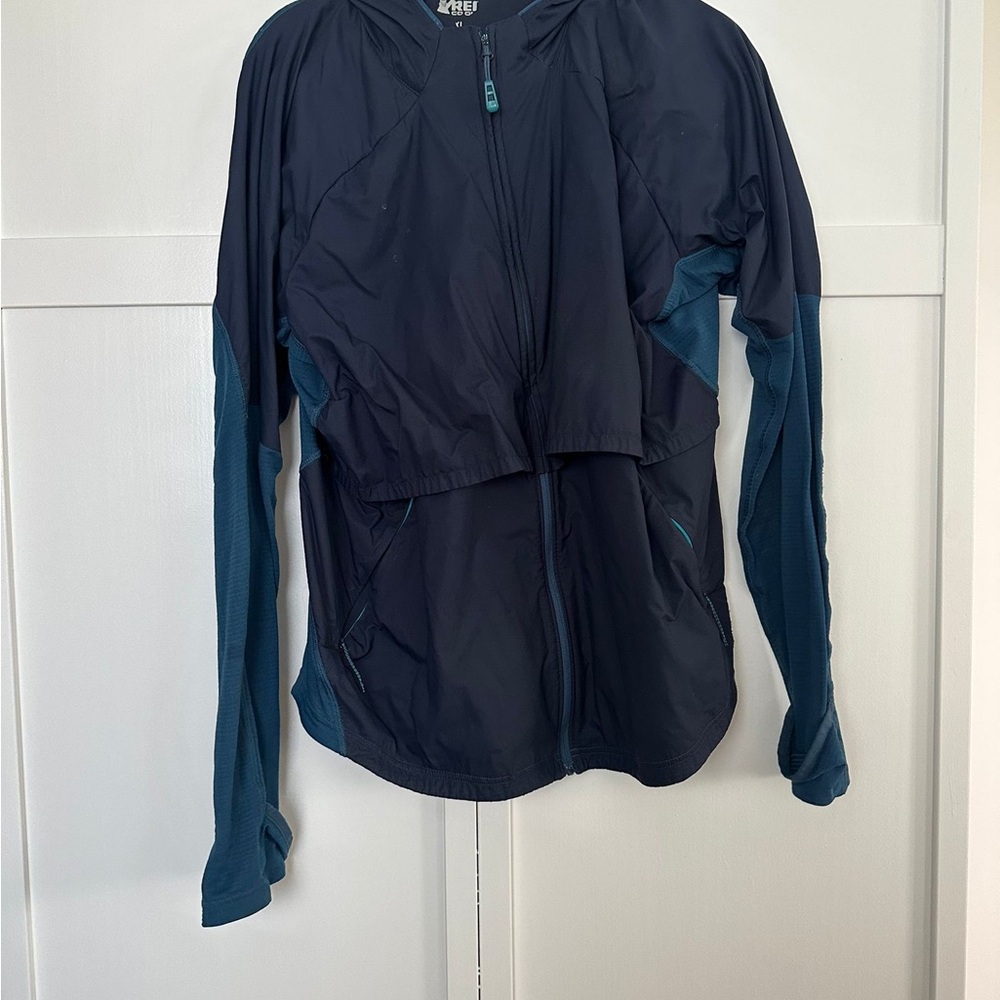 REI Women's Dark Blue and Teal Utility Jacket